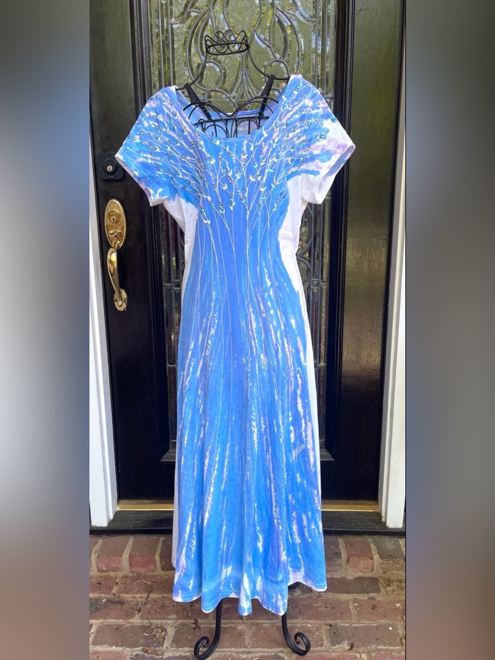 Vintage One of a Kind Hand-painted Dress